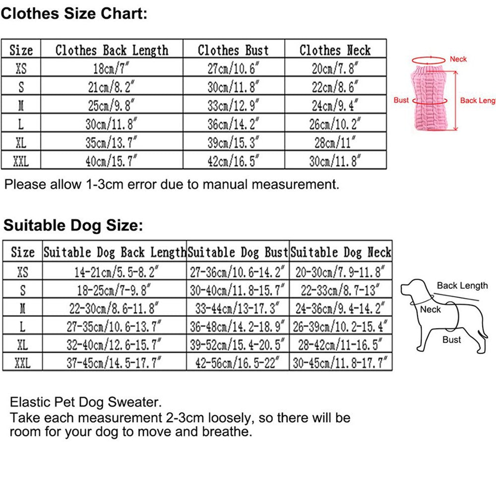 Pet Dog Cat Warm Coat Knit Sweater Winter Clothes Apparel for Small Puppy Animals & Pet Supplies > Pet Supplies > Cat Supplies > Cat Apparel Unique Bargains   