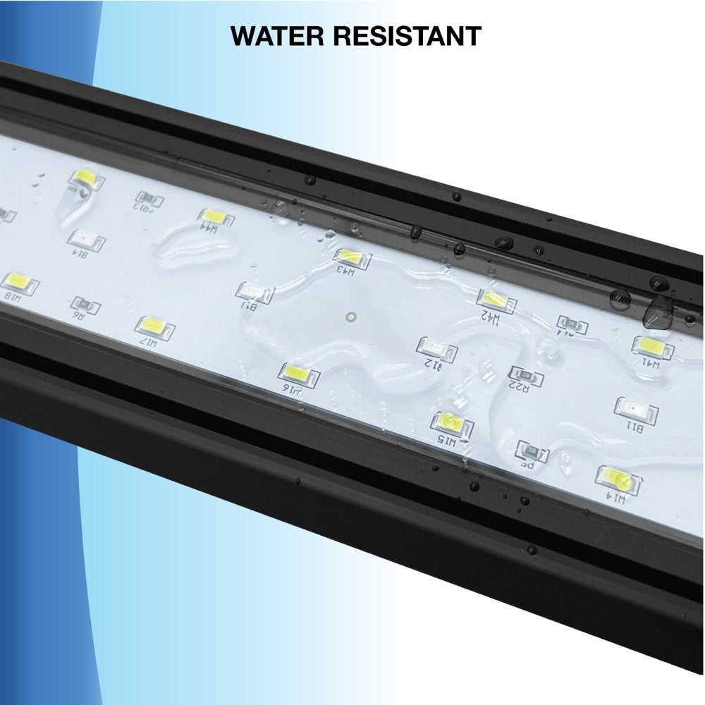 Qube 20W Full Spectrum Aquarium Light (28" - 31") Aluminum Alloy Shell with Extendable Brackets, Red, White & Blue Leds, External Remote, Suitable for Most Fish Tanks Animals & Pet Supplies > Pet Supplies > Fish Supplies > Aquarium Lighting QUBE   