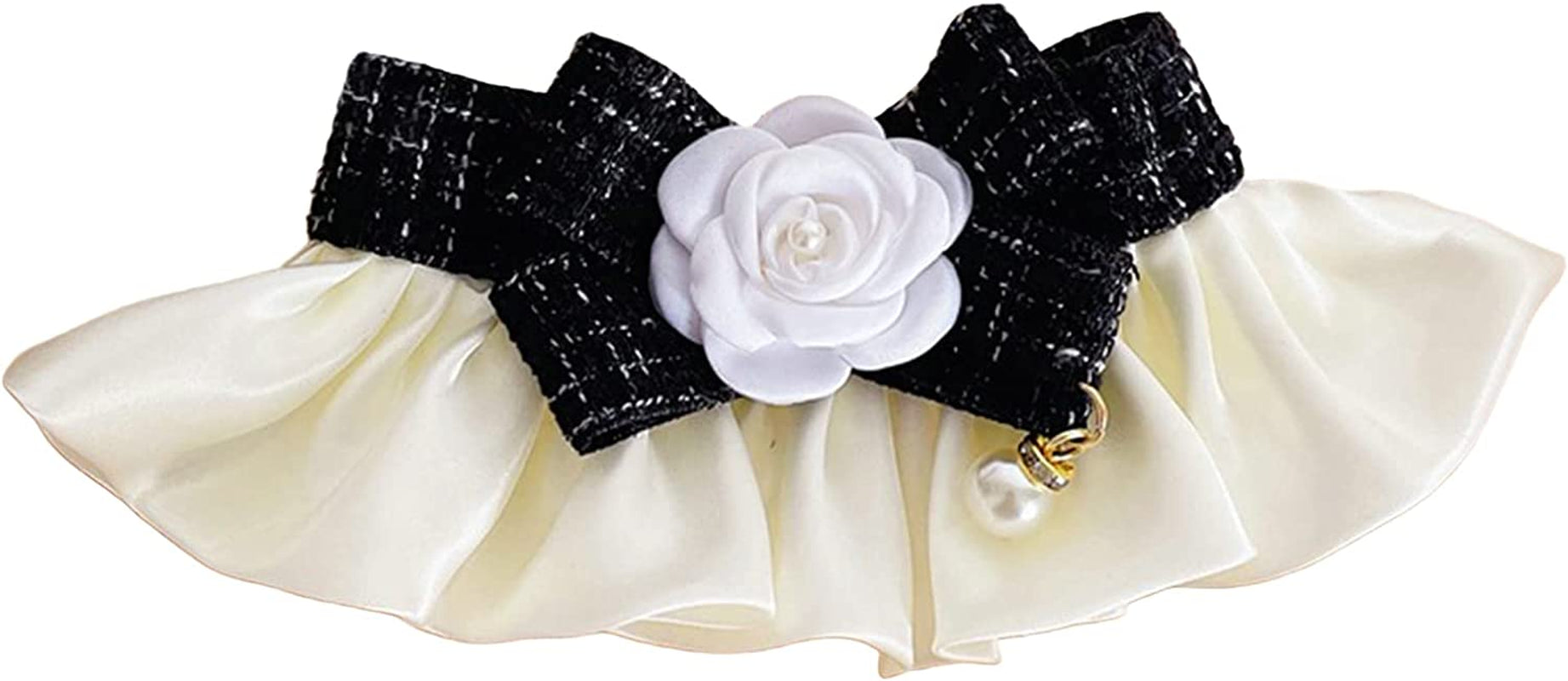 Lamphle Cat Collars Bowtie Personalized for Girls Cats Pearl Kitten Collar with Bow Cat Collars for Girl Cats Soft Comfortable Decorative Adjustable Dog Bows for Small Dogs Pink L Animals & Pet Supplies > Pet Supplies > Dog Supplies > Dog Apparel lamphle Black L 