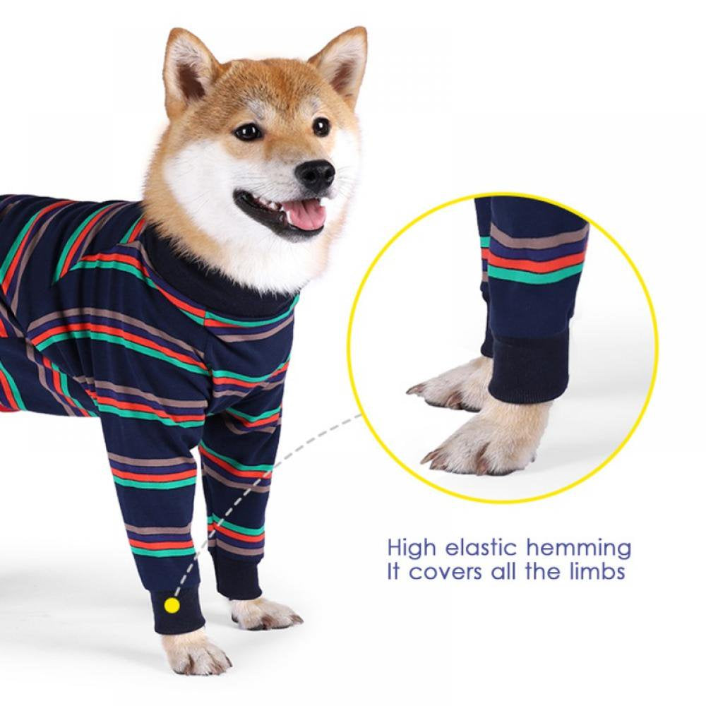Dog Pajamas Jumpsuit for Medium Large Dogs,Lightweight Dog Pjs Clothes Apparel Onesies,Shirt for Large Size Dogs after Surgery, Full Belly Animals & Pet Supplies > Pet Supplies > Dog Supplies > Dog Apparel Vision   