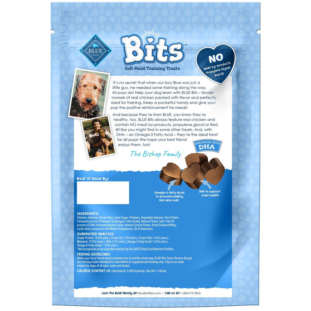 Blue Buffalo BLUE Bits Training Treats Chicken Flavor Soft Treats for Dogs, Whole Grain, 19 Oz. Bag Animals & Pet Supplies > Pet Supplies > Dog Supplies > Dog Treats Blue Buffalo   