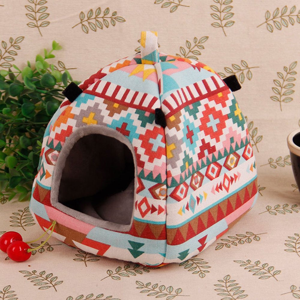 CHAOMA Pet Hamster Tent Winter Warm Sugar Glider Hammock Cage Sleeping Bed Small Animal House Habitat Hide Cave Animals & Pet Supplies > Pet Supplies > Small Animal Supplies > Small Animal Habitats & Cages Chaoma   