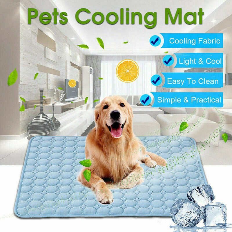 Pet Cooling Mat Cool Pad Comfortable Cushion Bed for Summer Dog Cat Puppy,4 Sizes Animals & Pet Supplies > Pet Supplies > Cat Supplies > Cat Beds Magicfly L  