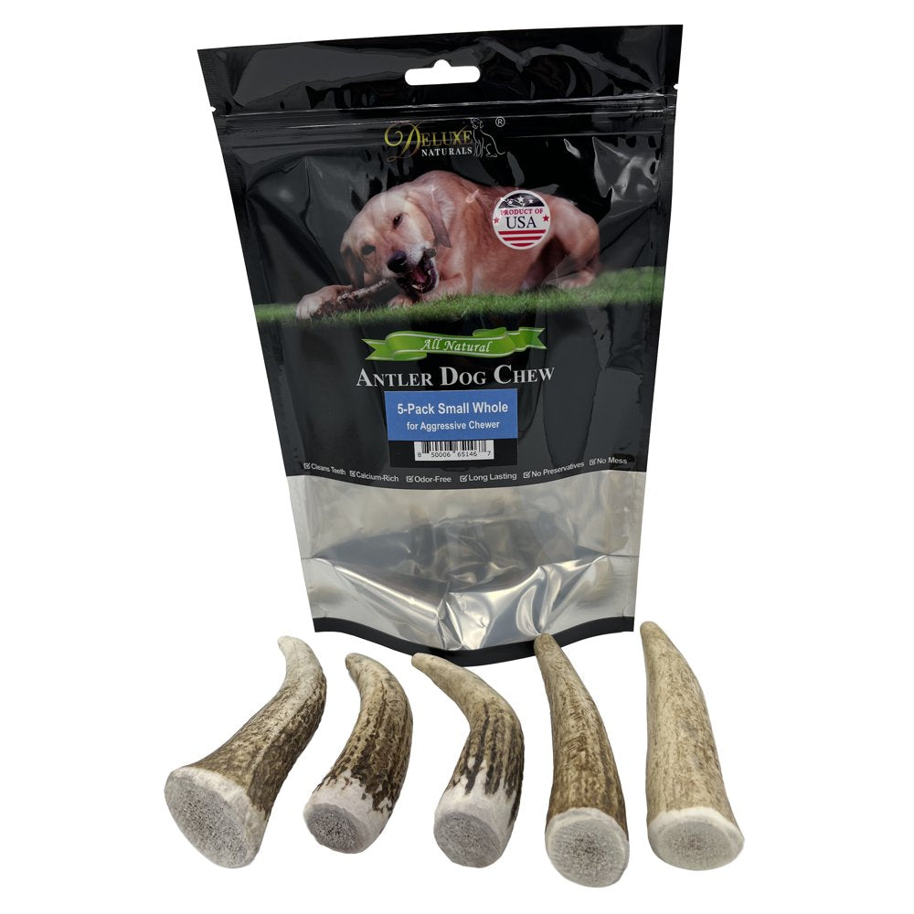 Deluxe Naturals Elk Antler Dog Chew 6-Pack, Medium Split Antlers Animals & Pet Supplies > Pet Supplies > Dog Supplies > Dog Toys Deluxe Naturals Whole S 5