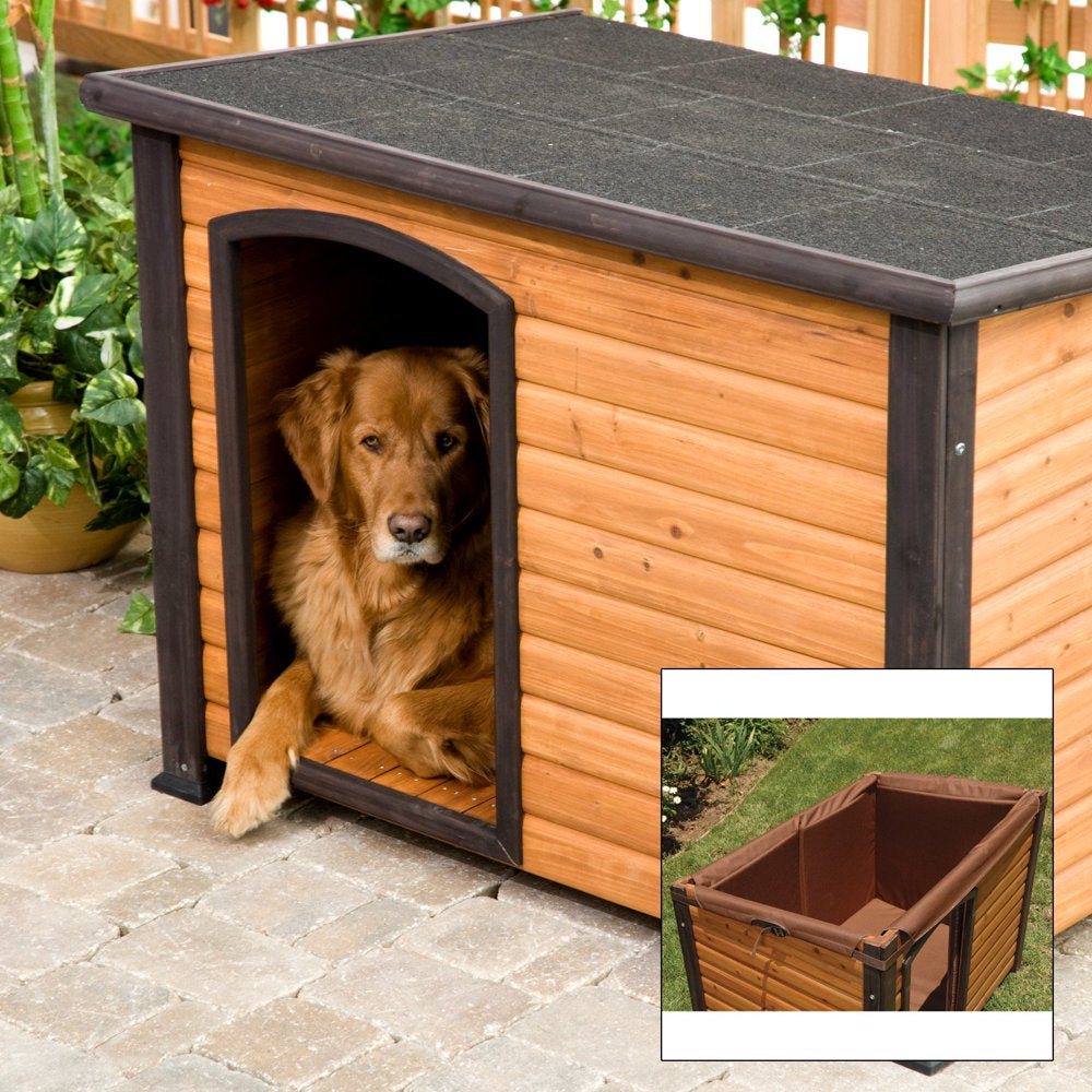 Dell Precision Extreme Outback Log Cabin Dog House, Small Animals & Pet Supplies > Pet Supplies > Dog Supplies > Dog Houses Doskocil Manufacturing L  