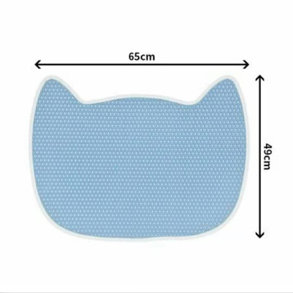 Viugreum Cat Litter Trapping Mat, Waterproof Litter Trapper Pad, Honeycomb Double-Layer Litter Pad, Foldable Cat Mat for Litter Box Animals & Pet Supplies > Pet Supplies > Cat Supplies > Cat Litter Box Mats Viugreum   