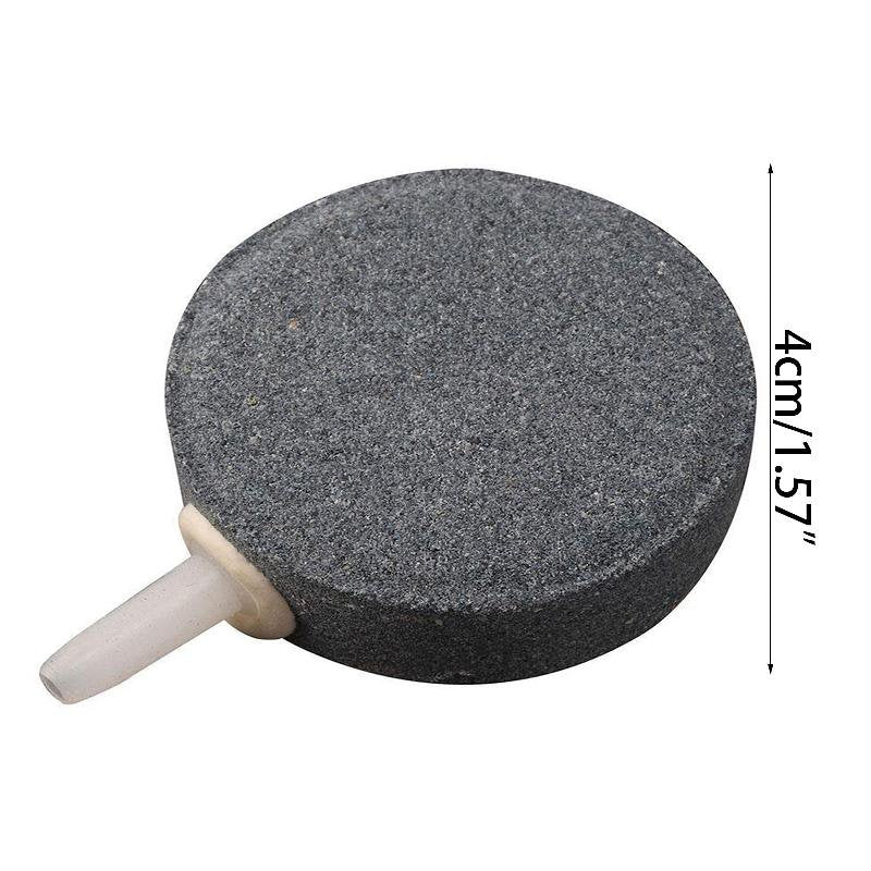 GRJIRAC 1.57 Inch Air Stone Bubble Disc Oxygen Diffuser for Aquarium Fish Tank Pond Hydroponics Pump Airstones 4Mm Hose I.D. Animals & Pet Supplies > Pet Supplies > Fish Supplies > Aquarium & Pond Tubing GRJIRAC   