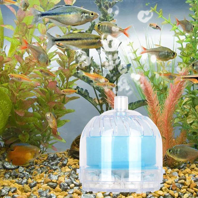 Mini Fish Stool Suction Collector Oxygen Release Cleaning Tool Aquarium Supplies - round Blue Animals & Pet Supplies > Pet Supplies > Fish Supplies > Aquarium Cleaning Supplies Magideal   