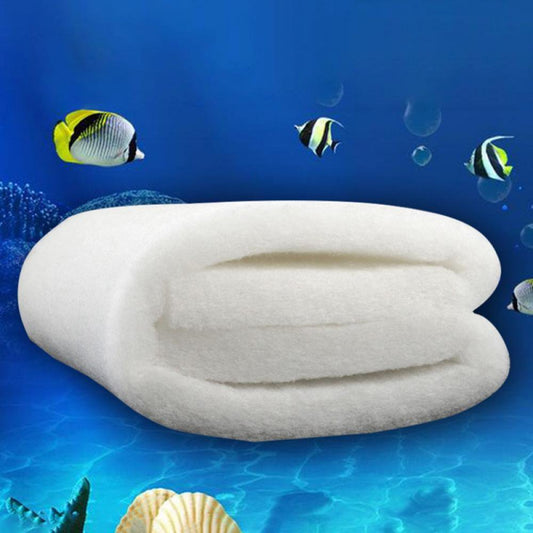 Truelife 1 Pack White Aquarium Fish Tank Super Thick Biochemical Cotton Filter Pad Mat Media Sponge Aquarium Fiber Bio Foam Filter, 39.37 X 39.37"