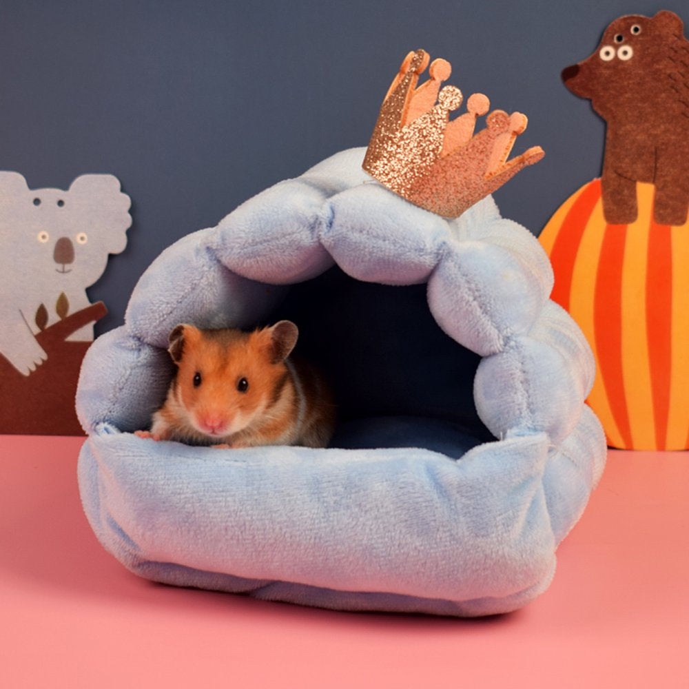 Visland Hamster House Bed, Plush Soft Skin-Friendly Winter Warm Nest Home Resting for Small Animals Guinea Pig Hedgehog Chinchilla Hamster Rats Squirrels Animals & Pet Supplies > Pet Supplies > Small Animal Supplies > Small Animal Bedding Visland   