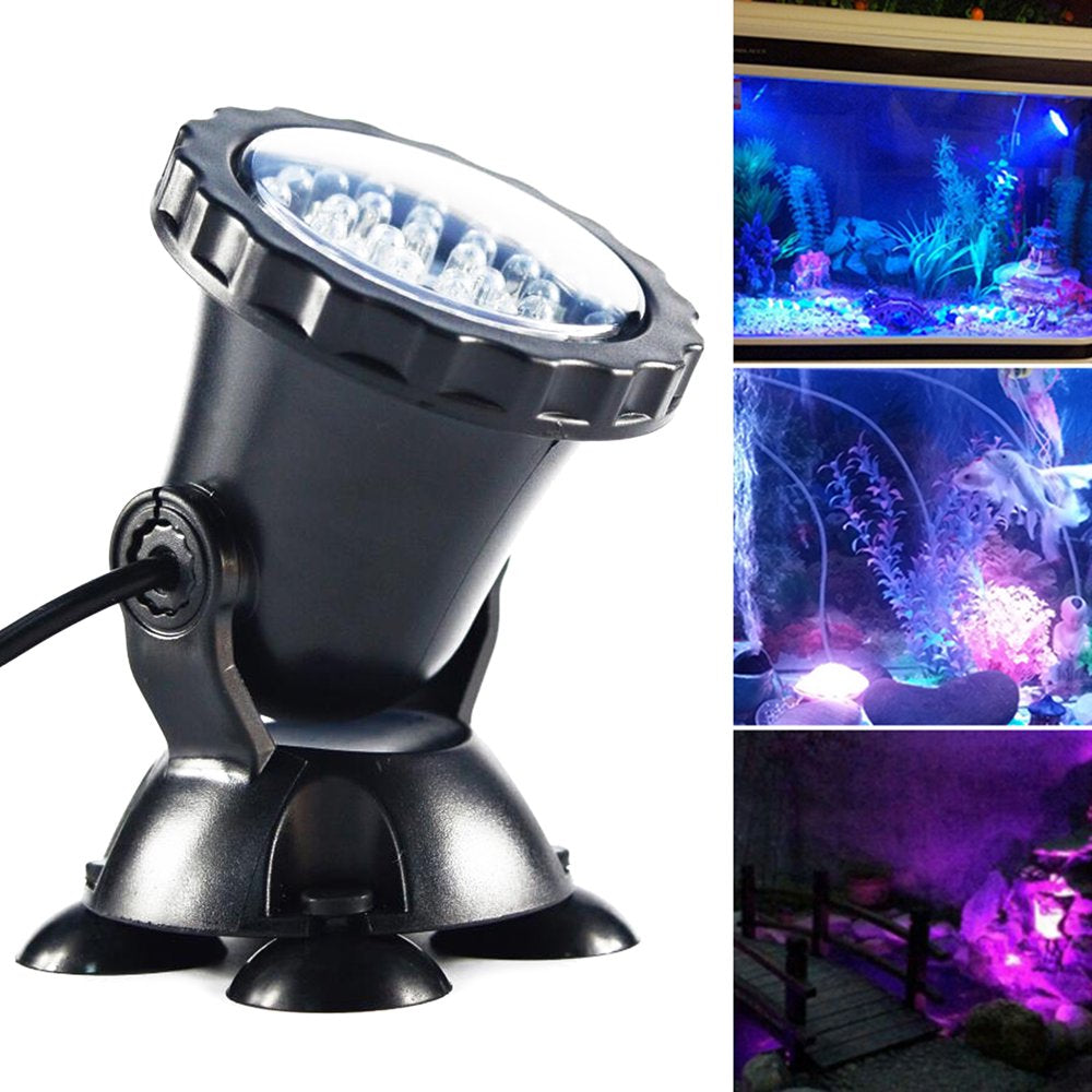 Gotofar Remote Control RGB Color Waterproof LED Aquarium Tank Lamp Projection Light Animals & Pet Supplies > Pet Supplies > Fish Supplies > Aquarium Lighting Gotofar *EU Plug 1  