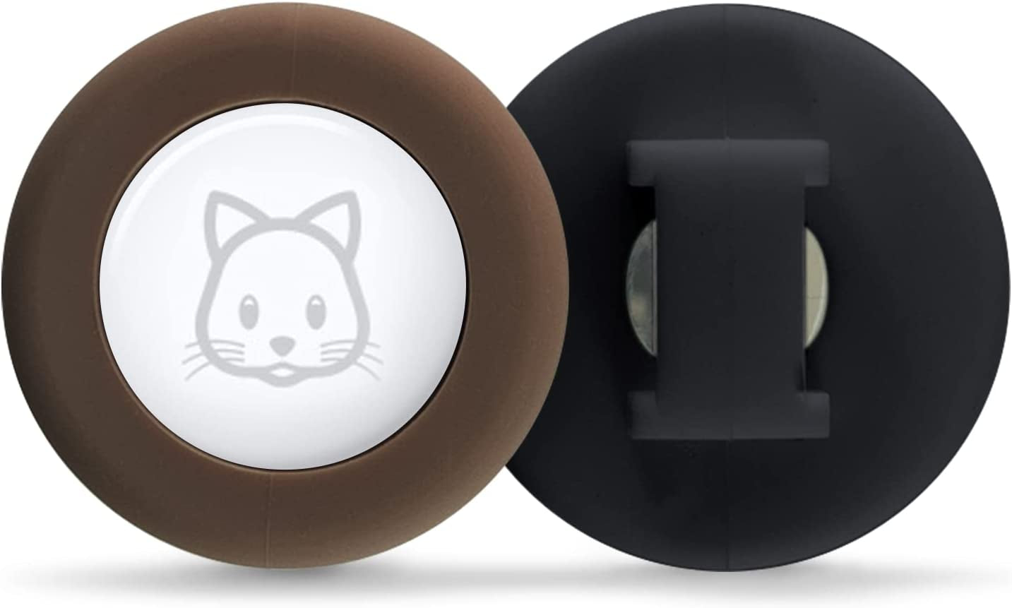 Sweet Baby Co. Airtag Cat Collar or Extra Small Dog Collar Holder 2 Pack, Fits Half Inch Collars for Small Pet, Compatible with Apple Air Tag, Waterproof GPS Tracker Case Kitten Cats