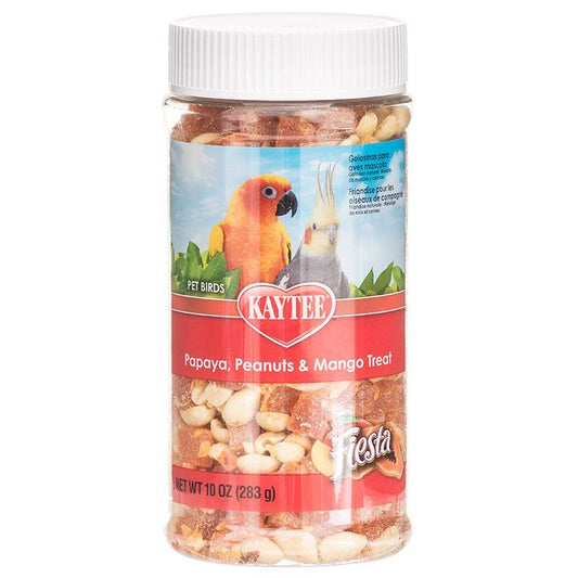 Kaytee Fiesta Papaya, Peanut & Mango Treat - Pet Birds 10 Oz Pack of 4