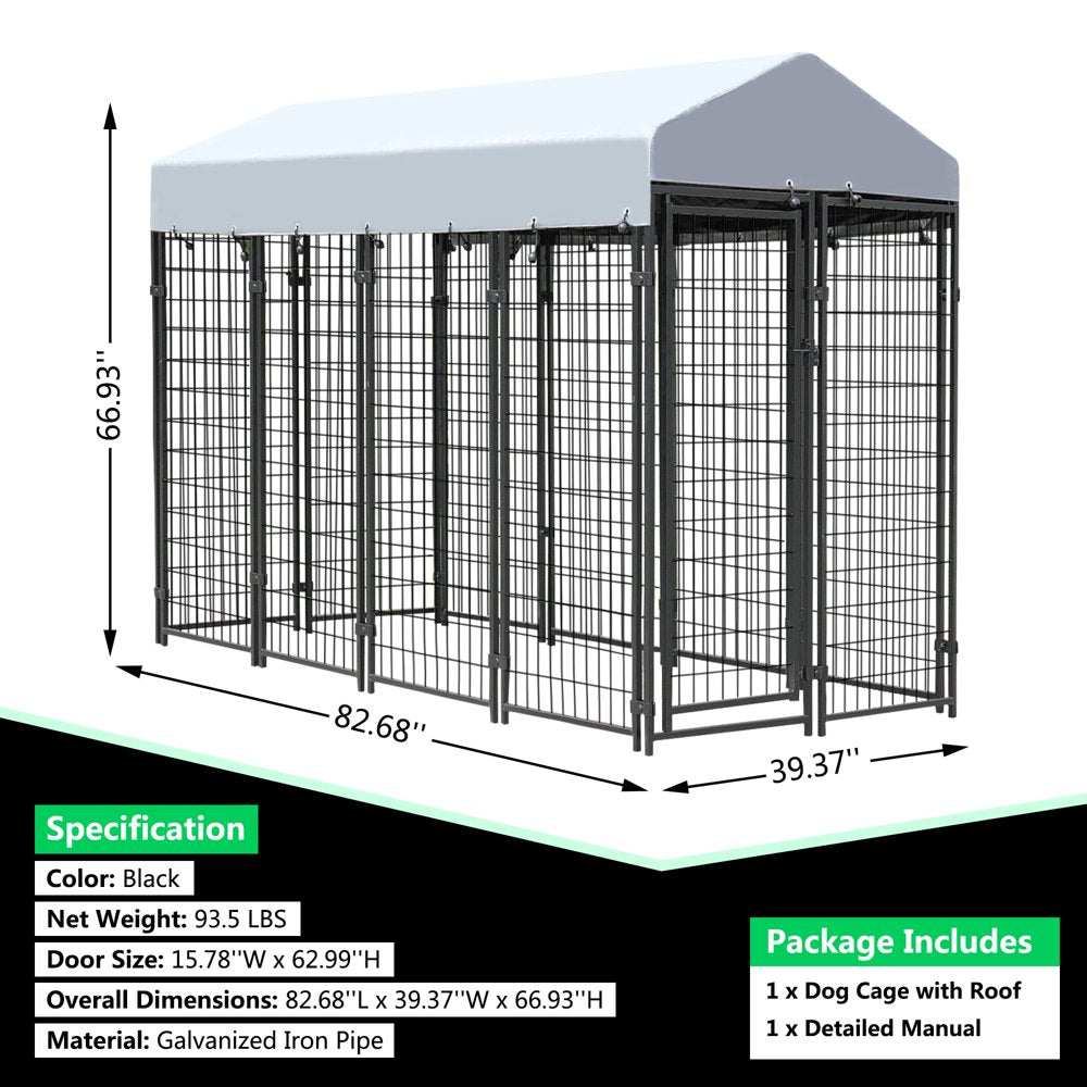 Coziwow Large Outdoor Dog Kennel Heavy Duty Dog Cage Pet Playpen with Waterproof Cover Animals & Pet Supplies > Pet Supplies > Dog Supplies > Dog Kennels & Runs Jaxpety   