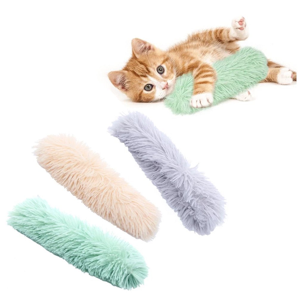 Carkira Cat Toys 3-Pack Catnip Plush Fabric Kick Stick Chase Chew Pet Toys Animals & Pet Supplies > Pet Supplies > Cat Supplies > Cat Toys Carkira   