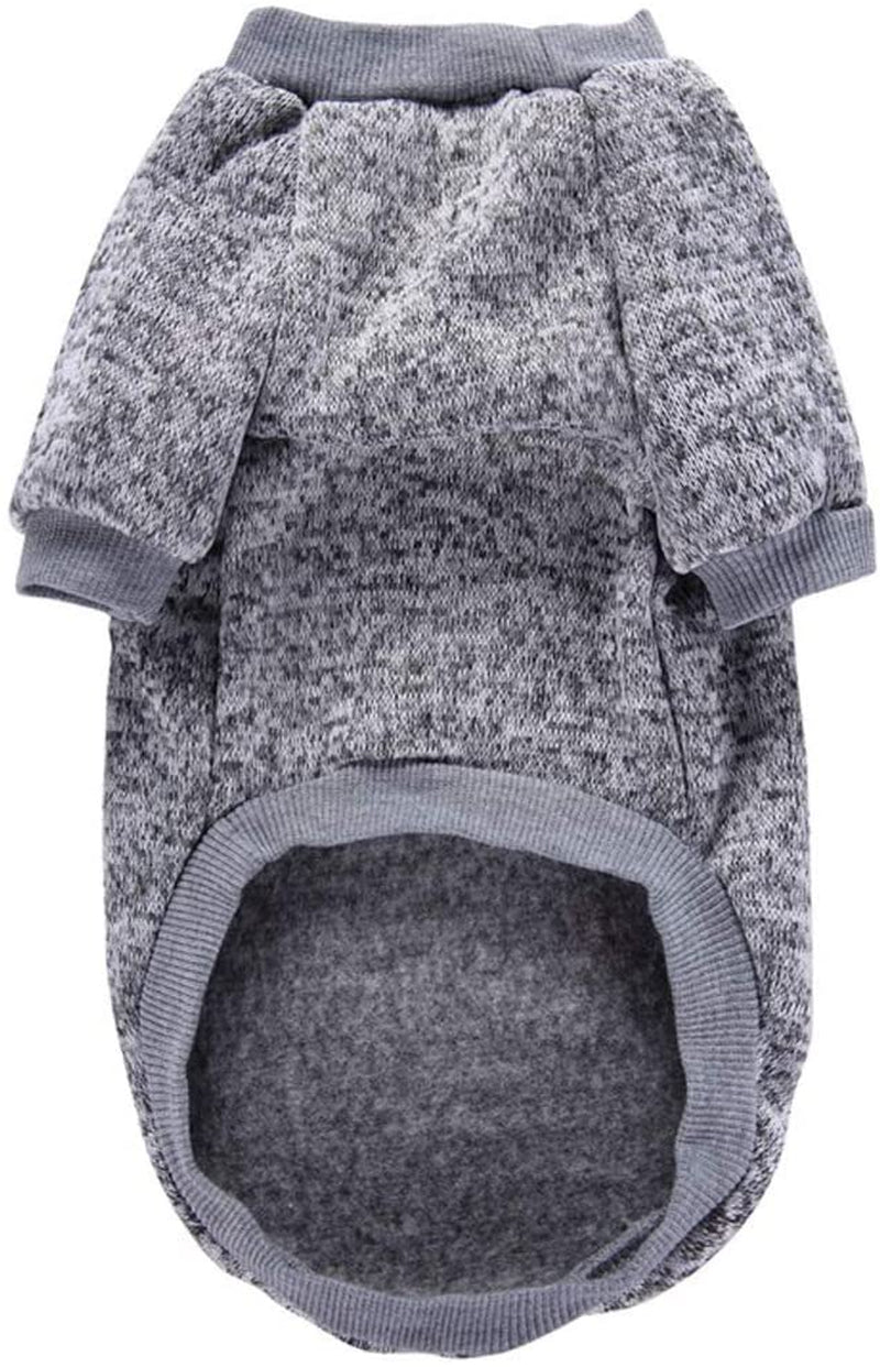 CHBORLESS Pet Dog Classic Knitwear Sweater Warm Winter Puppy Pet Coat Soft Sweater Clothing for Small Dogs (M, Grey) Animals & Pet Supplies > Pet Supplies > Dog Supplies > Dog Apparel CHBORLESS   