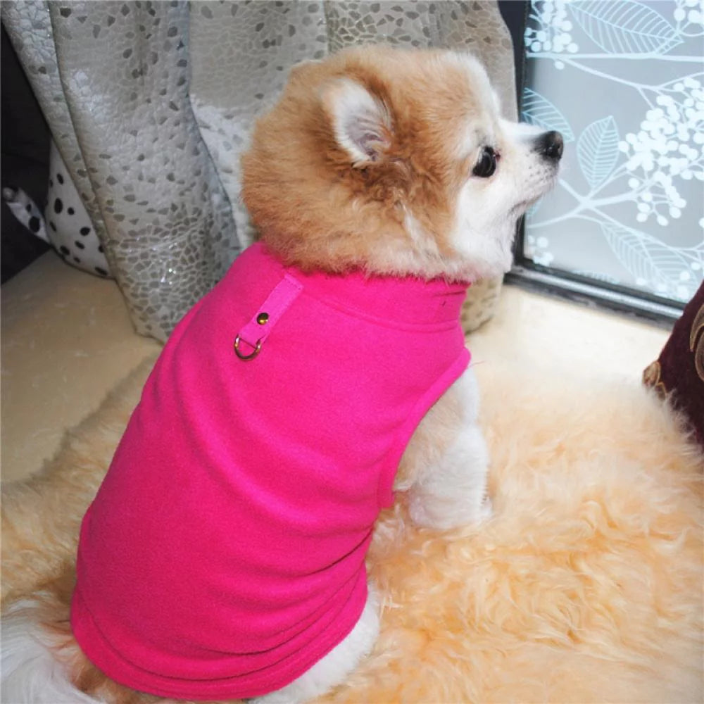 Pet Dog Fleece Harness Vest Shirt Puppy Warm Jumper Sweater Coat Jacket Apparel for Small Medium Large Dog 7 Sizes Animals & Pet Supplies > Pet Supplies > Dog Supplies > Dog Apparel GETFIT   