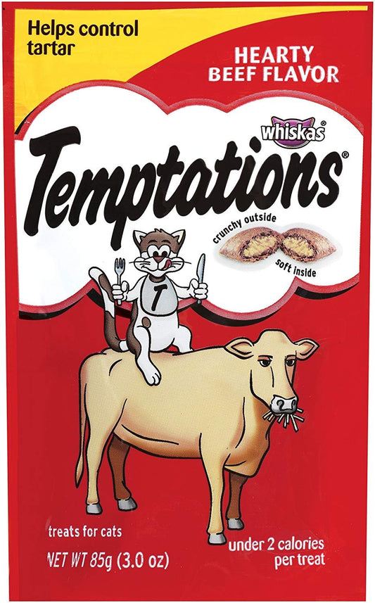 Temptations Classic Cat Treats - Hearty Beef - 3 Oz Animals & Pet Supplies > Pet Supplies > Cat Supplies > Cat Treats WHISKAS   