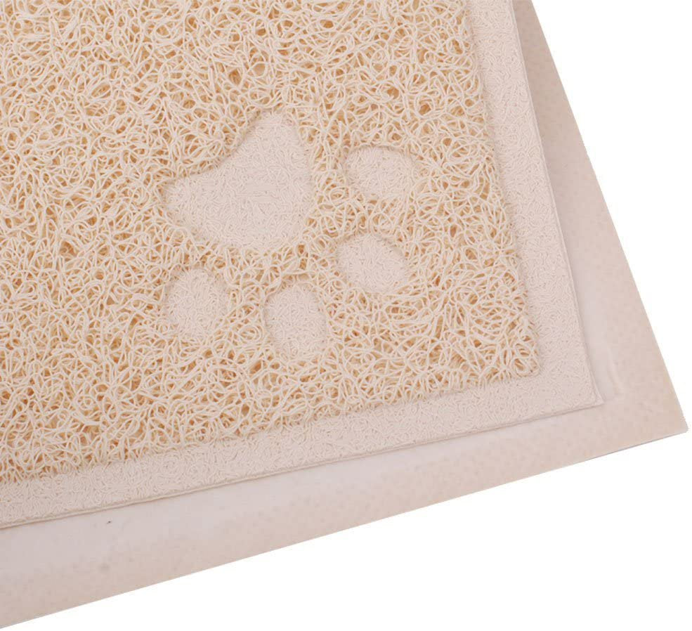 Cat Litter Mat PVC Mat for Litter Boxes, 30 X 40 Cm (Beige) Animals & Pet Supplies > Pet Supplies > Cat Supplies > Cat Litter Box Mats YSSBL   