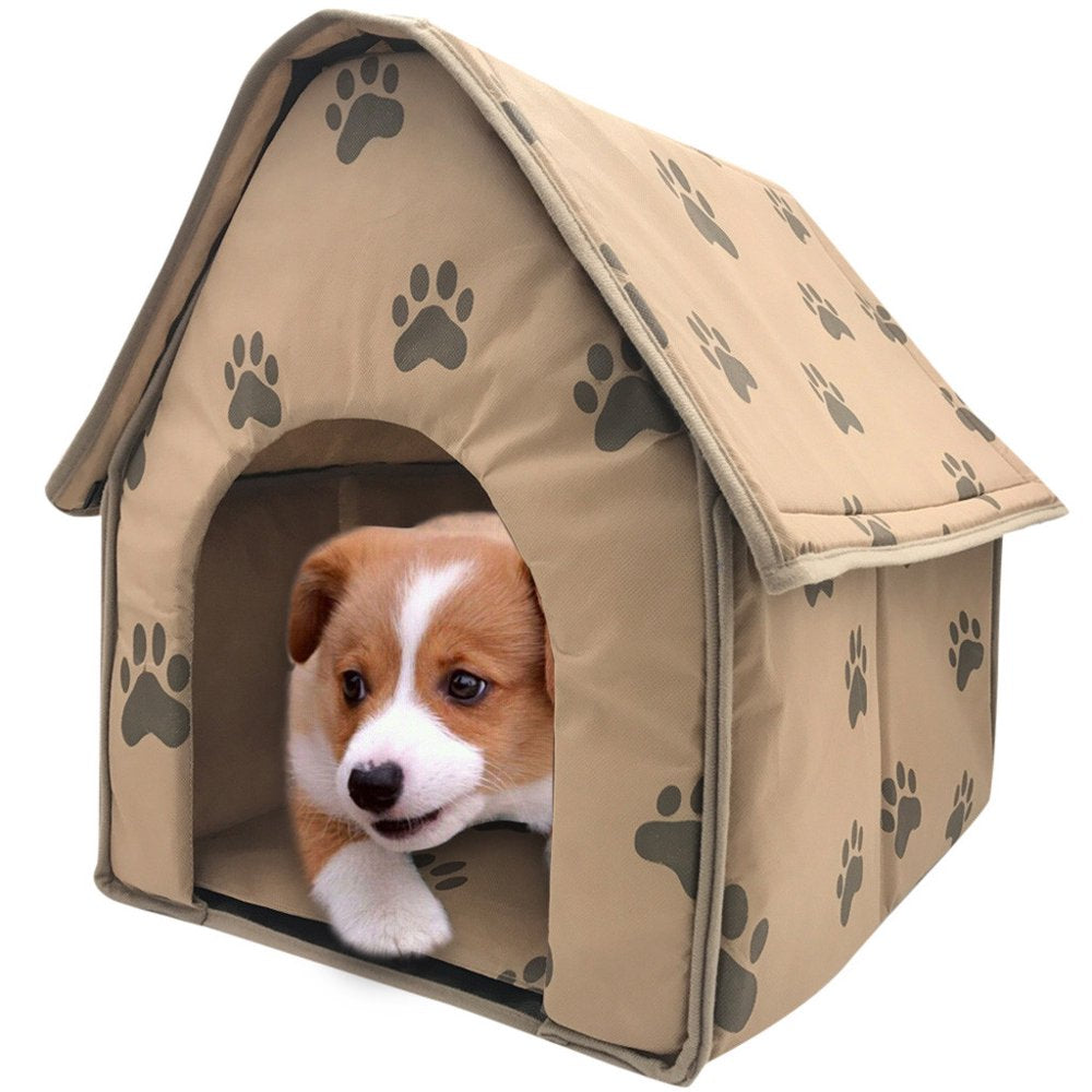 Foldable Dog House Small Footprint Pet Bed Tent Cat Kennel Indoor Portable Trave Animals & Pet Supplies > Pet Supplies > Cat Supplies > Cat Beds WOCLEILIY   