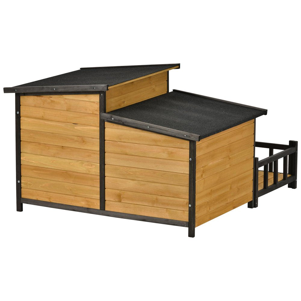 Retriever lodge kennel platform best sale and ramp