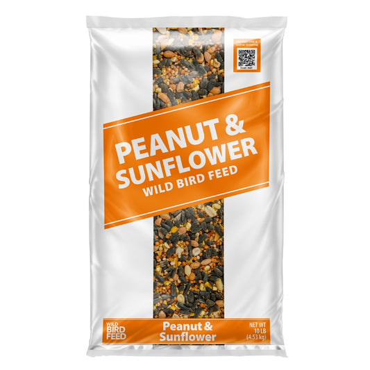 Peanut & Sunflower Wild Bird Feed and Seed, New, 10 Lb. Bag Animals & Pet Supplies > Pet Supplies > Bird Supplies > Bird Food Global Harvest Foods, Ltd.   