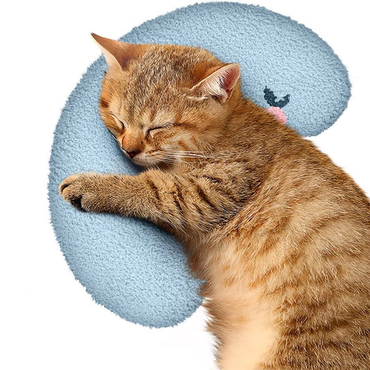 Carkira Cat Toy Pillow Is Soft and Fluffy for Sleep Improvement Pet Play Machine Washable