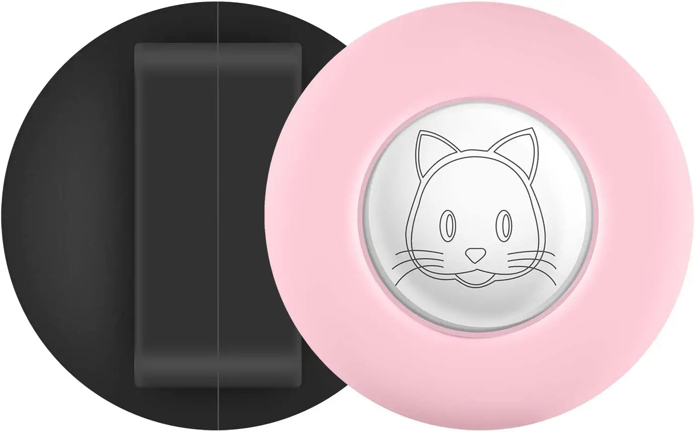 Airtag Cat Collar Holder(2Pack), Silicone Apple Air Tag Case Cover for Smaller than 0.8Inch Pet Collar Harness Loop Cibaabo