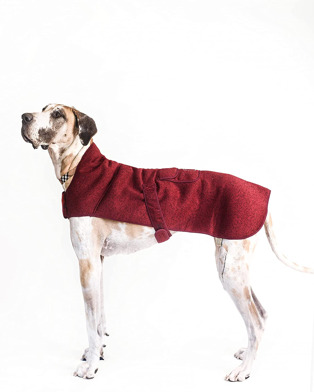 Kendall Wags Dog Winter Coat - Premium Maroon Red Fleece Dog Sweater Vest. Adjustable, Luxury & Soft for Pets of All Breeds and Sizes Large Medium Small Animals & Pet Supplies > Pet Supplies > Dog Supplies > Dog Apparel Kendall Wags Maroon Large 