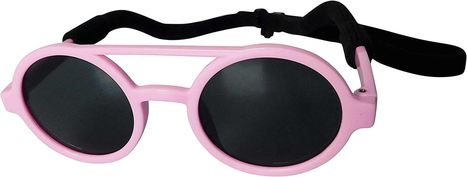 G034-Jnst Dog Cat Pet Costume round Top Bridge Sunglasses Small to Medium Breeds 15-30Lbs (Pink-Pink Mirror) Animals & Pet Supplies > Pet Supplies > Dog Supplies > Dog Apparel Style Vault Pink  