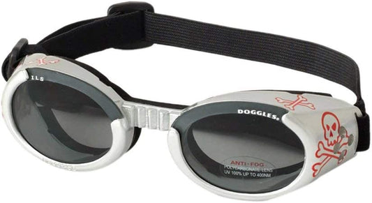 Doggles ILS Dog Goggle Sunglasses with Skull and Crossbones / Smoke Lens Medium Animals & Pet Supplies > Pet Supplies > Dog Supplies > Dog Apparel Doggles, LLC Medium  