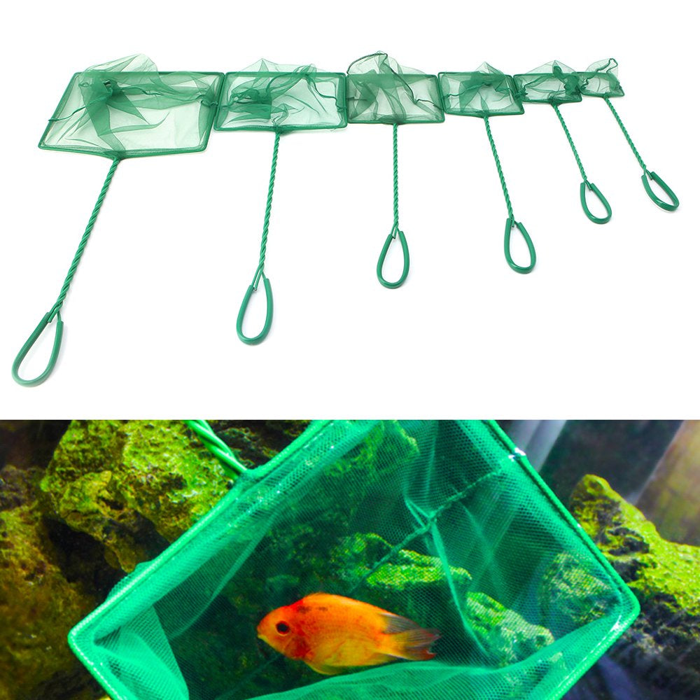 AOOOWER Aquarium Fish Net Fine Mesh Skimmer Small Catching Net Comfortable Handle Animals & Pet Supplies > Pet Supplies > Fish Supplies > Aquarium Fish Nets AOOOWER   