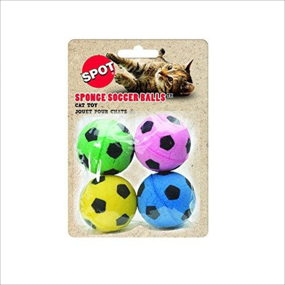 BNJ Ethical Sponge Soccer Balls Cat Toy, 4-Pack Animals & Pet Supplies > Pet Supplies > Cat Supplies > Cat Toys Spot   