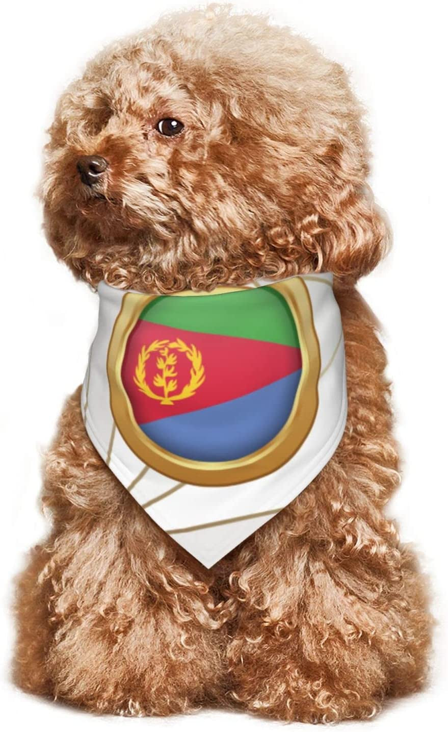 Golden Disc Eritrea Flag Pet Dog and Cat Decorative Triangle Scarf,Dog Bandana,Breathable and Stain Resistant. Animals & Pet Supplies > Pet Supplies > Dog Supplies > Dog Apparel ZALTAS   