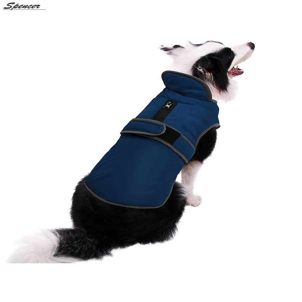 Spencer Reflective Waterproof Dog Coat Cold Weather Warm Dog Jacket Pets Apparel for Small Medium Large Dogs "M-2XL" Animals & Pet Supplies > Pet Supplies > Dog Supplies > Dog Apparel Spencer   