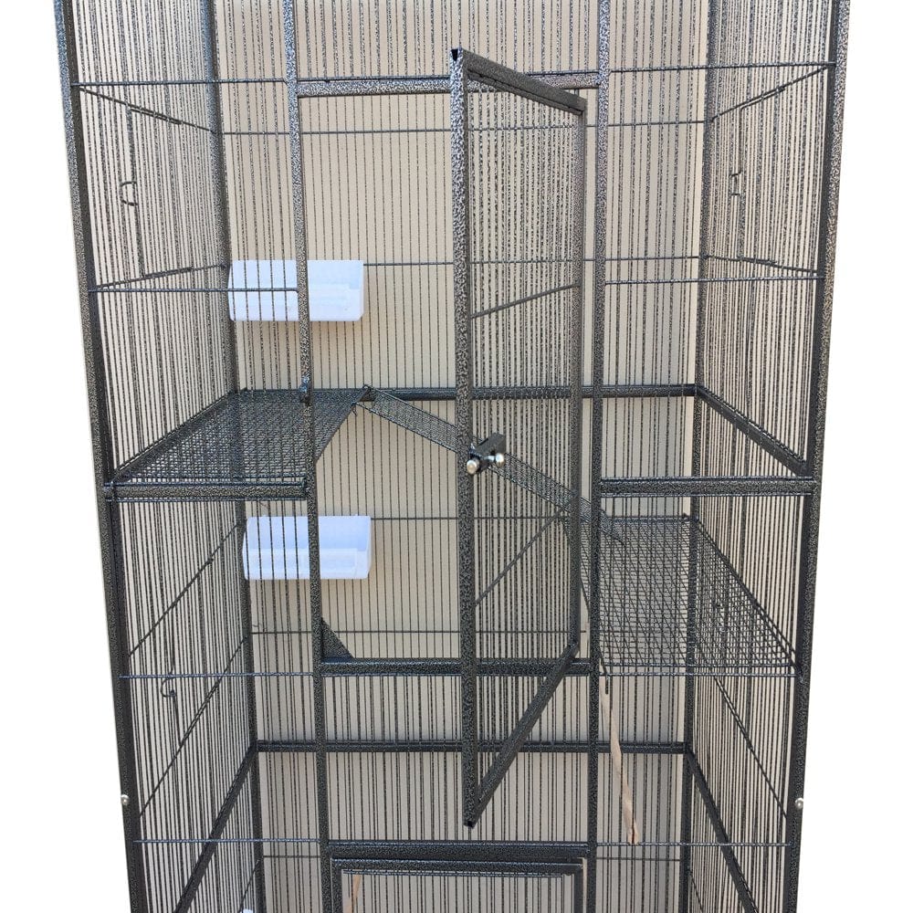 74" X-LARGE Double Stacker Multi-Level Small Animal Critter Rolling Stand Mouse Habitats Ferret Cage Guinea Pig Chinchilla Sugar Glider Rats Mice Hamster Gerbil Hedgehog Squirrel Rodent Degu Dagus Animals & Pet Supplies > Pet Supplies > Small Animal Supplies > Small Animal Habitats & Cages Mcage   