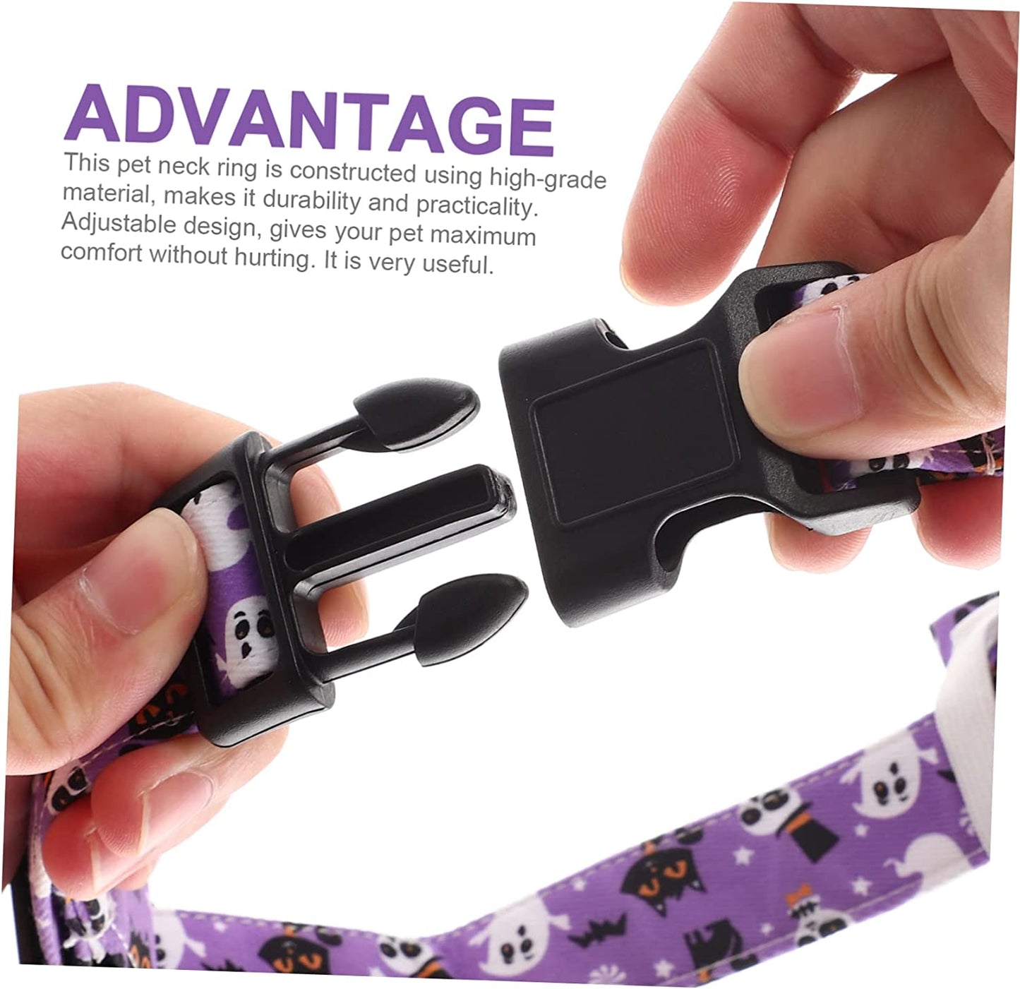 Generic 4Pcs Cat Decor Themed Collar Neckwear Pets Medium Collars Bowtie Bow Cats Fancy Designed Halloween Dog Photo for Removable Pet Comfortable Cute Decorative Adjustable Ties Purple Animals & Pet Supplies > Pet Supplies > Dog Supplies > Dog Apparel generic   