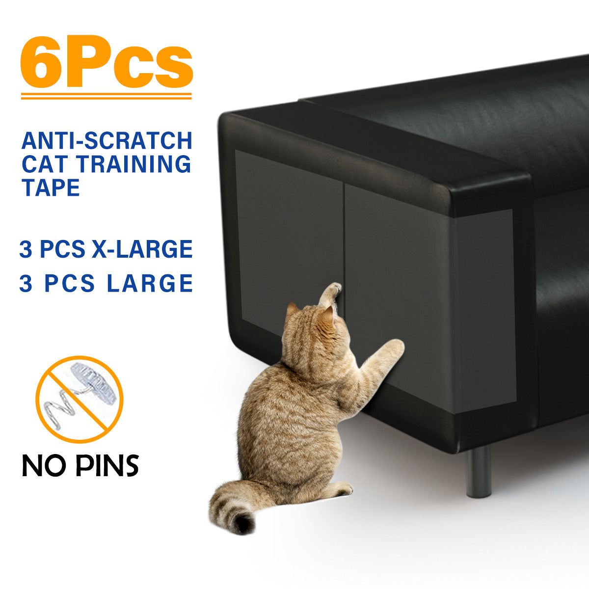 Furniture Protectors from Cats, 10/20Pcs Cat Scratch Deterrent Tape Anti-Scratch Cat Double Sided anti Scratch Tape for Cats | Furniture, Couch, Door, Table Legs Protector