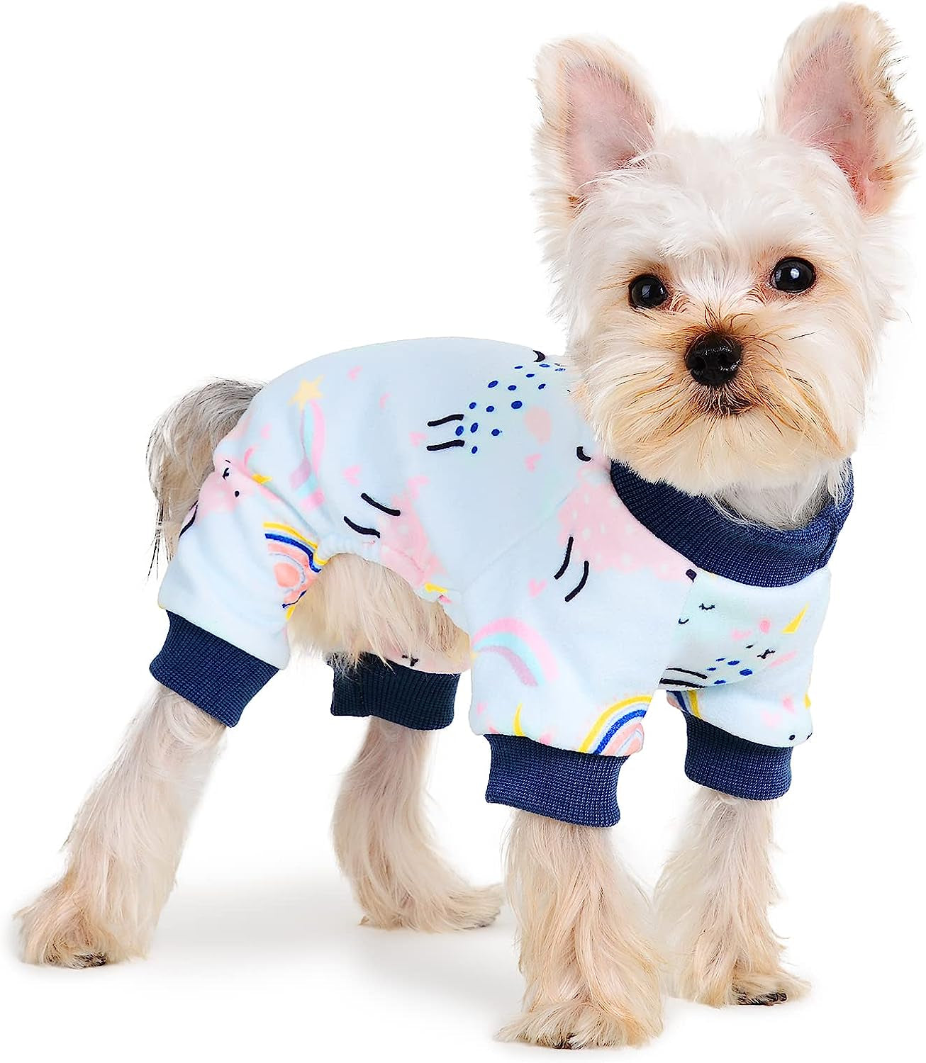 Yikeyo Dog Pajamas for Small Dog Girl Boy, Cute Pattern Dog Jammies Dog Pjs Winter Dog Clothes for Small Dogs Chihuahua Yorkie, Pet Jumpsuit, Cat Apparel Outfit (Animals, Medium) Animals & Pet Supplies > Pet Supplies > Dog Supplies > Dog Apparel Yikeyo Alpaca X-Small 