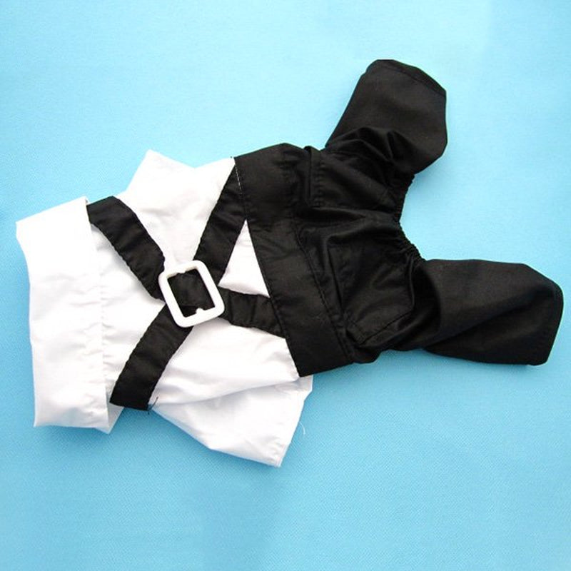 Western Style Men'S Suit & Bow Tie Clothes for Small Pet Dogs Clothes Puppy Apparel Jumpsuit Animals & Pet Supplies > Pet Supplies > Dog Supplies > Dog Apparel EVERBESTSALESLLC   