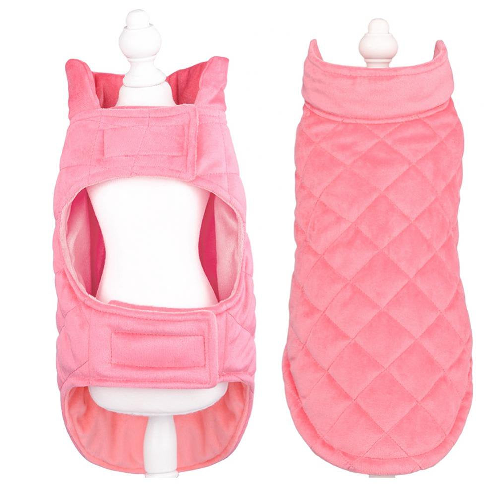 Summark Comfort Fit Dog Clothes Warm Dog Coat Windproof Reversible New Soft Padded Style Dog Vest Apparel for Cold Weather Dog Jacket for Small -Large Dogs Animals & Pet Supplies > Pet Supplies > Dog Supplies > Dog Apparel Sunmark 2XL Pink 