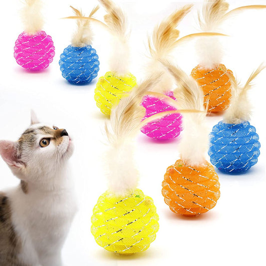 Lepawit 8 Pack Cat Feather Toys Catnip Cats Teaser Toys Animals & Pet Supplies > Pet Supplies > Cat Supplies > Cat Toys Lepawit   