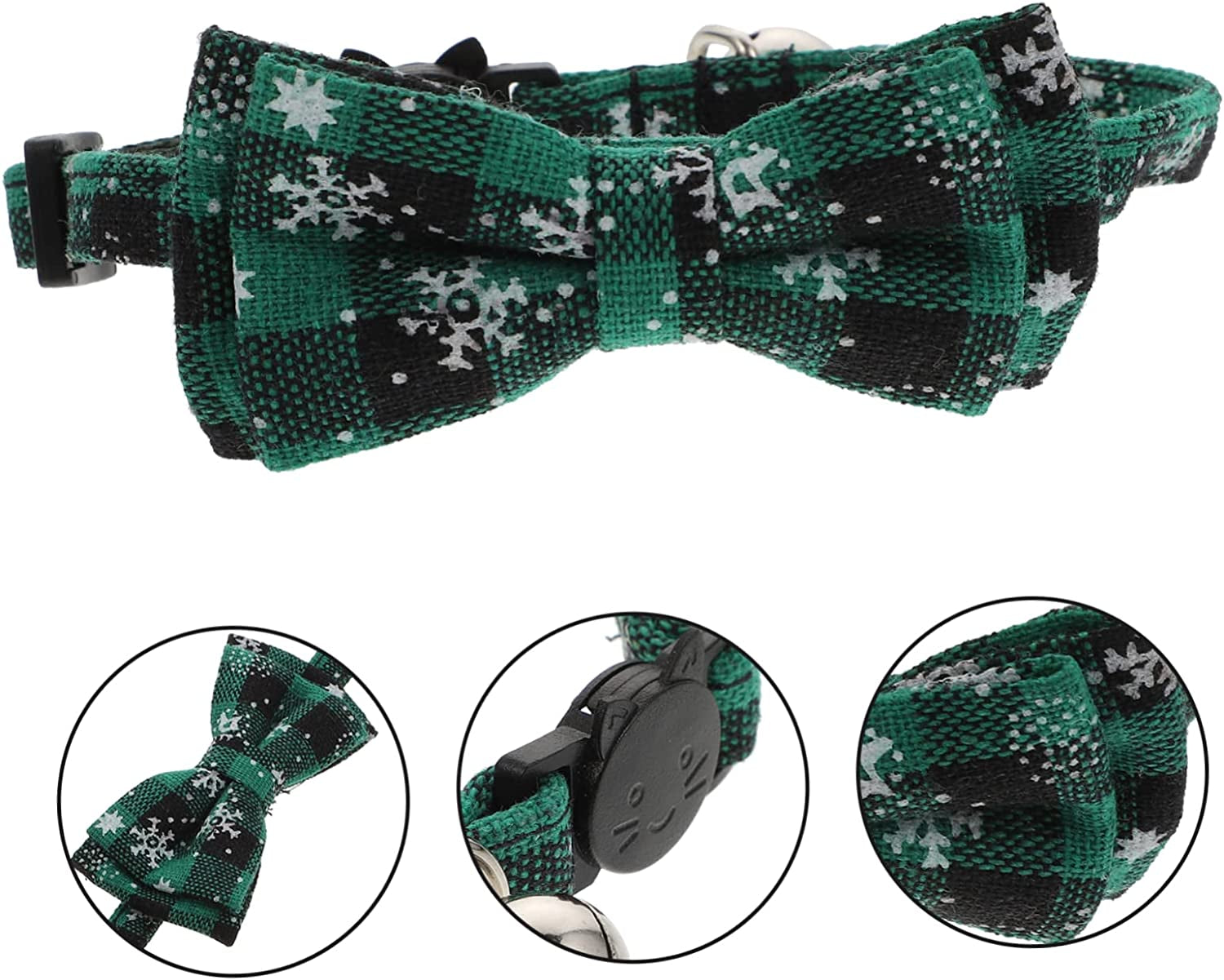 BCOATH 1Pc Collar Bandanas for Small Dogs Nativity Decor Bell Necklaces Christmas Cat Collar with Bow Dog Christmas Bow Tie Christmas Cat Neck Collar Dog Collars Cat Neckbands Dog Chokers Animals & Pet Supplies > Pet Supplies > Dog Supplies > Dog Apparel BCOATH   