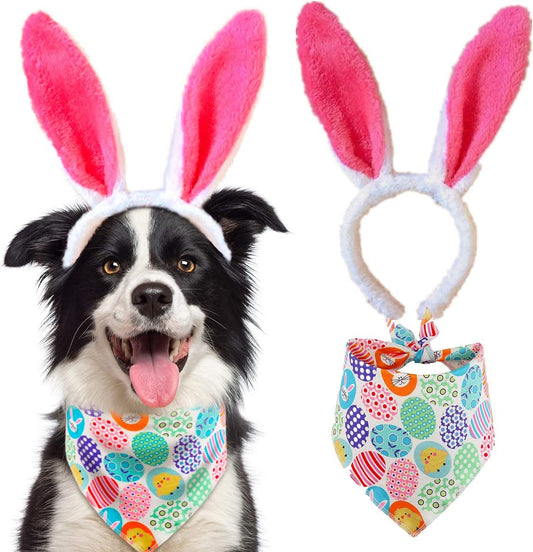 Dog Easter Costume and Egg Dog Bandana Animals & Pet Supplies > Pet Supplies > Dog Supplies > Dog Apparel Upaw Pink  