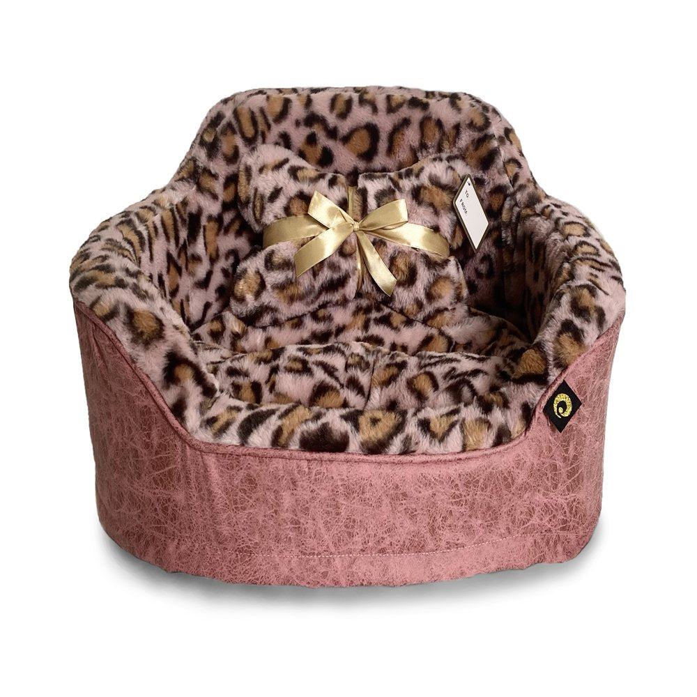 Precious Tails Leopard Princess Cat Dog Bed - O/S Animals & Pet Supplies > Pet Supplies > Cat Supplies > Cat Beds Precious Tails Pink  