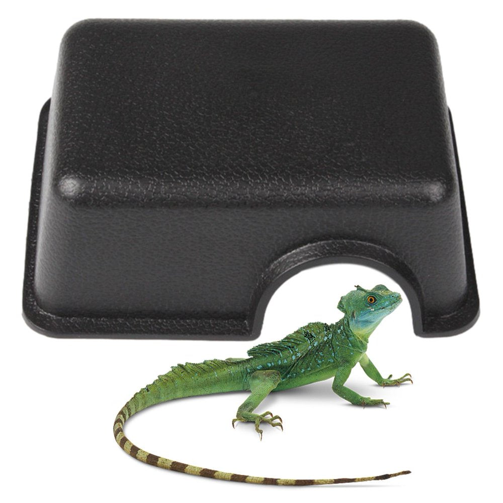 Huoge Reptiles House | Hollowed Out Design Reptile Hideout Box | Warm Hideout Home for Snake, Gecko, Lizard, Chameleon, Sink Humidifier Cave Accessories Animals & Pet Supplies > Pet Supplies > Reptile & Amphibian Supplies > Reptile & Amphibian Habitat Accessories huoge   