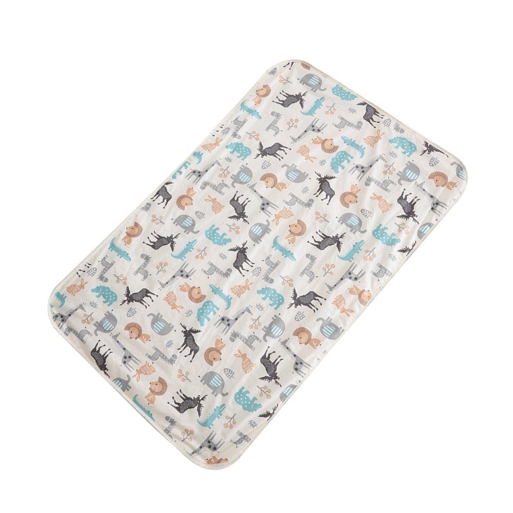 75 X 120Cm 3Layers Cotton Waterproof Baby Urine Pad Mat Bed Nappy Liner(Beige Deer) Animals & Pet Supplies > Pet Supplies > Dog Supplies > Dog Diaper Pads & Liners Domqga   