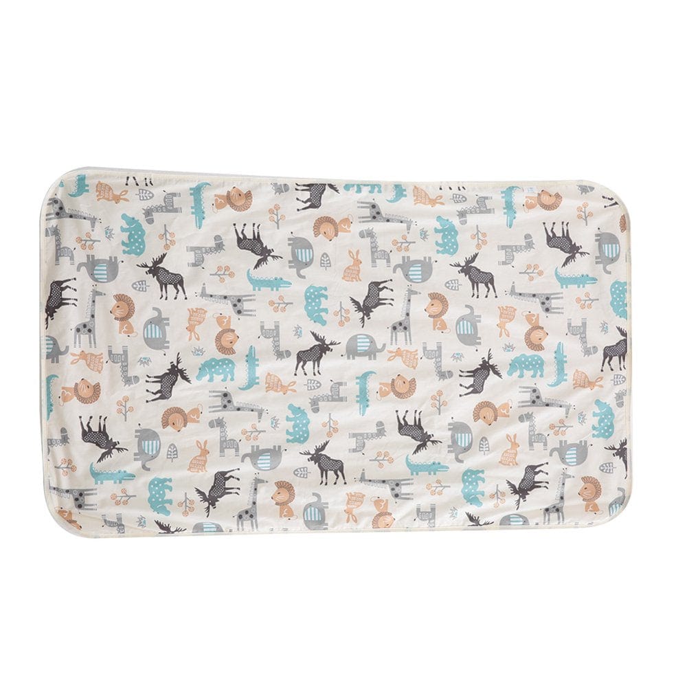 75 X 120Cm 3Layers Cotton Waterproof Baby Urine Pad Mat Bed Nappy Liner(Beige Deer) Animals & Pet Supplies > Pet Supplies > Dog Supplies > Dog Diaper Pads & Liners Domqga   