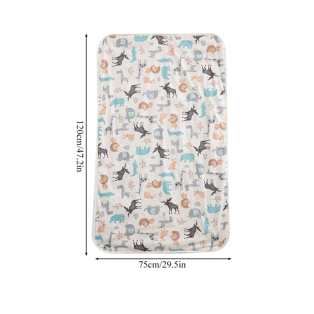 75 X 120Cm 3Layers Cotton Waterproof Baby Urine Pad Mat Bed Nappy Liner(Beige Deer) Animals & Pet Supplies > Pet Supplies > Dog Supplies > Dog Diaper Pads & Liners Domqga   