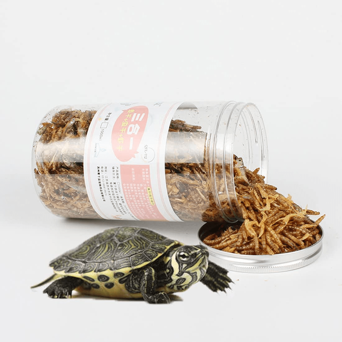 750Ml Aquatic Turtle Food High Protein Dried Mealworms Bulk Freeze Shrimp Fish Food Treats for Reptile Snacks Animals & Pet Supplies > Pet Supplies > Reptile & Amphibian Supplies > Reptile & Amphibian Food JackSuper   